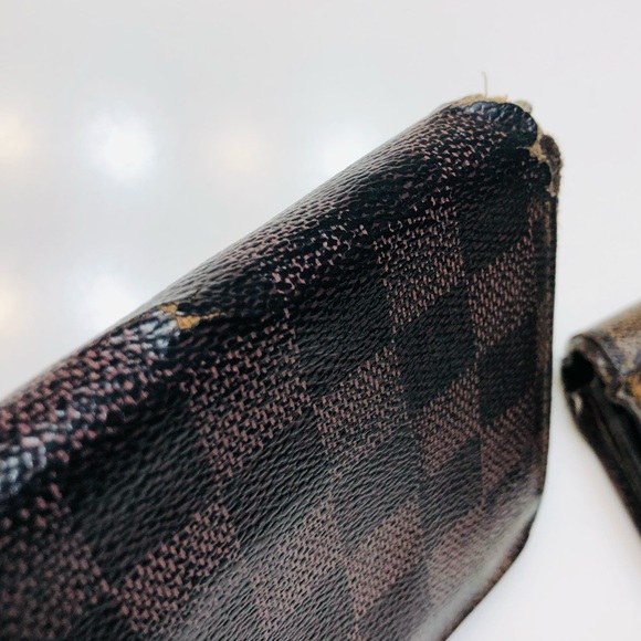 GENUINE SET LOUIS VUITTON Monogram Vernis Zippy Sarah Ebene Wallet Lot - Picture 14 of 16